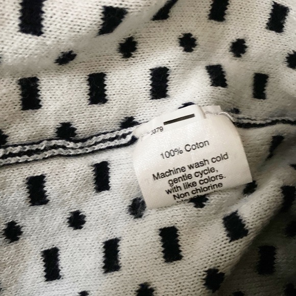 WOMEN'S J.Crew Navy White Sweater - Picture 4 of 5